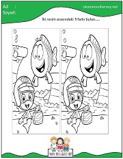 okul öncesi İki Resim Arasındaki Farkı Bul